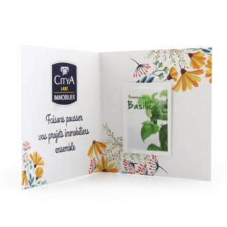 Carte De Voeux 2 Volets Avec Sachet De Graines CART2VOLETS Citya