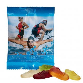 Gomme De Fruit Végan En Forme De Baskets Sachet Personnalisé De 20g BASKETS