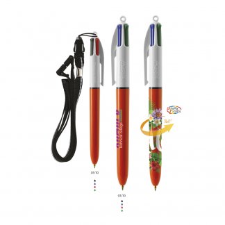 Stylo Bille 4 Couleurs Publicitaire BIC 4 COLOURS FINE