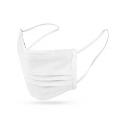 Masque Réutilisable En Polyester Blanc