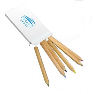6 petits crayons de couleur publicitaire en bois certifié - PENCIL PACK