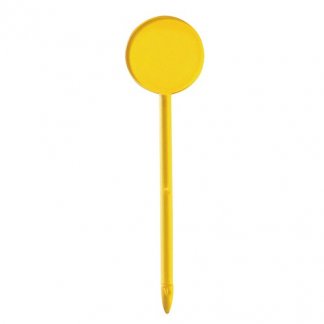 Agitateur à cocktail publicitaire 125mm en cristal polystyrène - Jaune