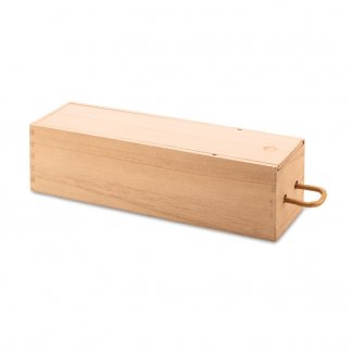 Boîte à vin personnalisable en bois de paulownia - couchée - VINBOX