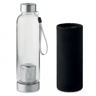 Bouteille personnalisable en verre infuseur à thé avec housse néoprène - 500ml  - duo - UTAH TEA