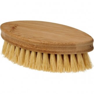 Brosse à récurer ovale personnalisée en bambou - côté -CLEO