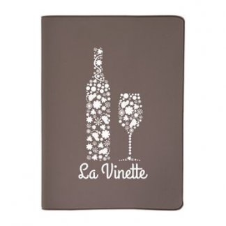 Cahier A5 ou A6 publicitaire avec couverture en PVC souple - gris - COLOR PVC