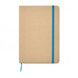 Carnet A5 personnalisable en carton recyclé - Bleu - EVERWRITE