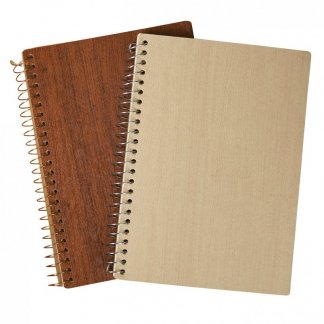 Carnet A5 promotionnel en carton recyclé imitation bois - WOODNOT