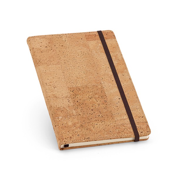 Carnet A6 En Liège Kangaro - 96 Pages Lignées 80g - Naturel Et Durable