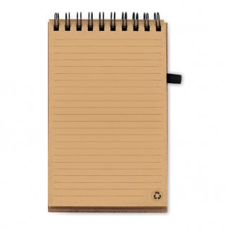 Carnet A6 + stylo en liège personnalisable - Pages lignées - SONORACORK