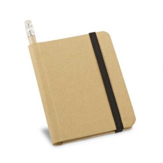 Carnet A7 + crayon publicitaire en carton naturel - CALEPIN