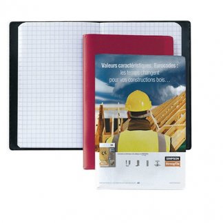 Carnet de chantier de poche publicitaire en PVC - Marquage quadri total