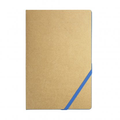 Carnet De Notes A5 Personnalisable En Carton Recyclé Et Papier Certifié Bleu ECONOTE