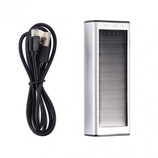 Chargeur solaire publicitaire en aluminium - avec cable USB - SOLAR