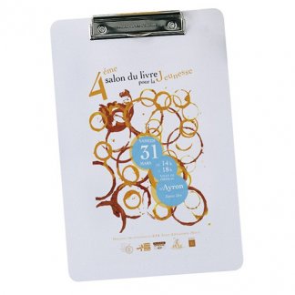 Clip board A4 publicitaire en PVC - Marquage quadri