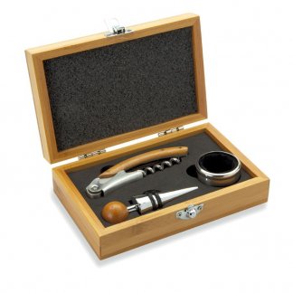 Coffret de sommelier publicitaire en bambou - SONOMA