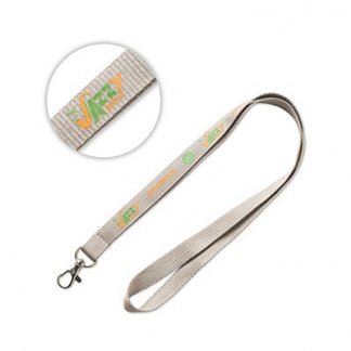 Cordon tour de cou publicitaire en bouteilles plastiques recyclées - LANYARD