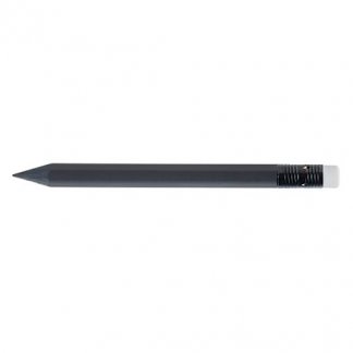 Crayon noir publicitaire en bois certifié - petit hexagonal - PRESTIGE BLACK