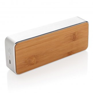 Enceinte bluetooth personnalisé en aluminium et bambou - NEVADA