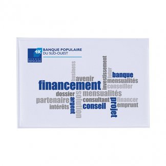 Etui 1 carte de crédit publicitaire en PVC - Marquage 4 couleurs