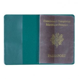 Etui passeport publicitaire en PVC - ouvert