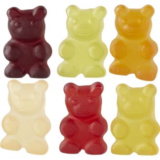 Gomme de fruit oursons XXL pour végétaliens - sachet personnalisable de 20g - nounours - OURSONS VEGAN XXL