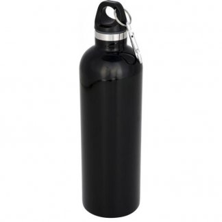 Gourde isotherme personnalisable en acier inoxydable - 530ml - noir - ATLANTIC