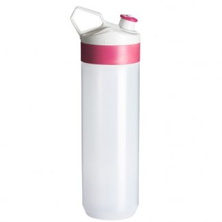 Gourde sport personnalisable 450ml en plastique biodégradable - rose - BIO-BOTTLE FUSE