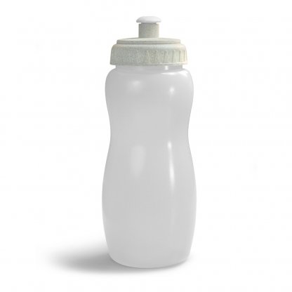 Gourde Sport Personnalisable 600ml En Polyéthylène Et Bioplastique Blanc ZEBUBIO