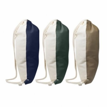 Gym Bag Bicolore Personnalisable En Coton Recyclé 180g 3 Couleurs RECTOVERSO