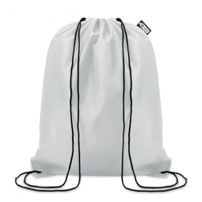 Gym Bag Publicitaire En Bouteilles Plastiques Recyclées Blanc 110g SHOOPPET