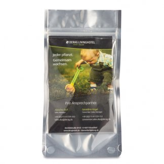 Kit de plantation dans sachet personnalisé - Cartonnette - JARDIN DE POCHE