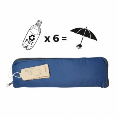 Mini Parapluie Personnalisable En Bouteilles Plastiques Recyclées Fourreau Fermé TOPDRY
