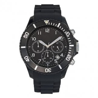 Montre sport publicitaire - noire - CHRONO FREEZE