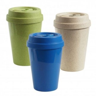 Mug anti-fuites personnalisable en bioplastique - 300ml - 3 couleurs - DRINKSAF