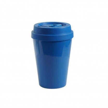 Mug Anti Fuites Personnalisé En Bioplastique 300ml Bleu DRINKSAF
