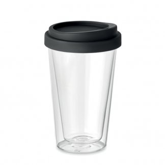 Mug Publicitaire Double Paroi Avec Couvercle En Verre 350ml BIELO TUMBLER