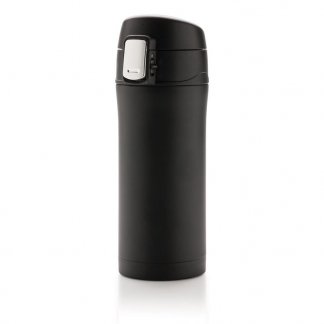 Mug double paroi en acier inoxydable personnalisable - 300ml - noir - FACOMUG