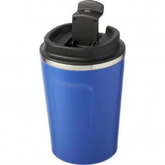 Mug isotherme personnalisé double paroi en acier inoxydable - 360ml - bleu - THORU