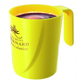 Mug publicitaire 350ml en plastique ABS - Jaune