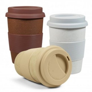 Mug publicitaire avec couvercle en bioplastique - 350ml - 3 couleurs - MUGRY