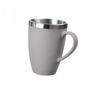 Mug publicitaire en fibre de bambou et acier inoxydable - 400ml - MUGLISH