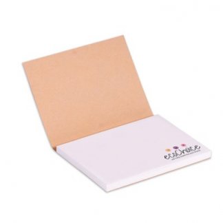 Notes adhésives dans coffret souple promotionnel en papier recyclé - SNES50