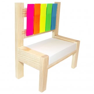 Notes adhésives sur chaise en bois publicitaire - CHAIR NOTE