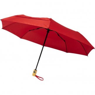 Parapluie personnalisable en bouteilles plastiques recyclées - rouge - BO