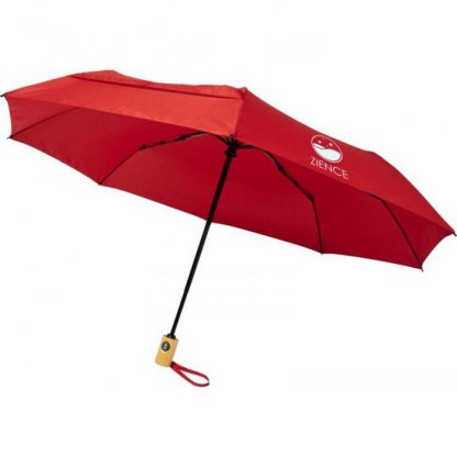 Parapluie Promotionnel En Bouteilles Plastiques Recyclées Logo Rouge BO
