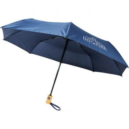 Parapluie Publicitaire En Bouteilles Plastiques Recyclées Logo Marine BO