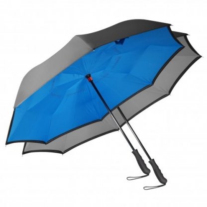 Parapluie Réversible Publicitaire En Bouteilles Plastiques Recyclées 2 Couleurs REVERSO