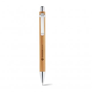 Parure stylo + porte-mines personnalisé en bambou - Avec marquage - GREENY