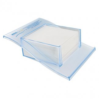 Porte-bloc note cube publicitaire en plastique polystyrène cristal - Avec marquage - VAGUE